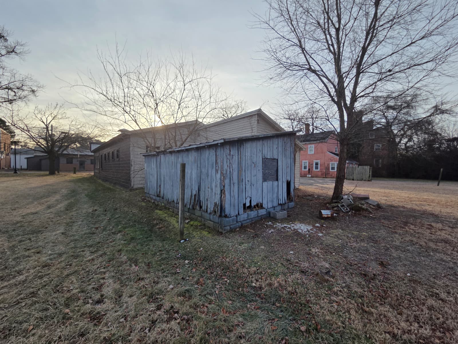 Building exterior before construction work
