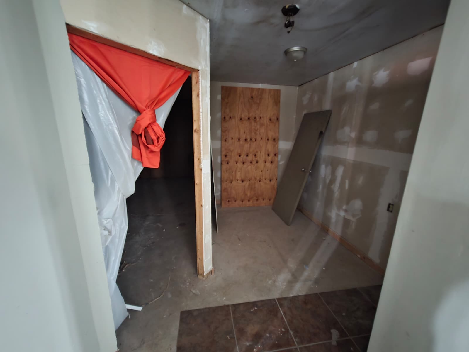 Interior room before flooring installation